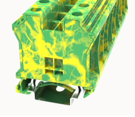 DEGSON高松直通螺钉导轨式接线端子DC35-PE-01P-1C-00AH接地UK35N