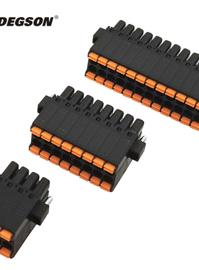 DEGSON高松3.5MM免工具弹簧15EDGKNHM插拔式PCB接线端子KF2EDGKSM