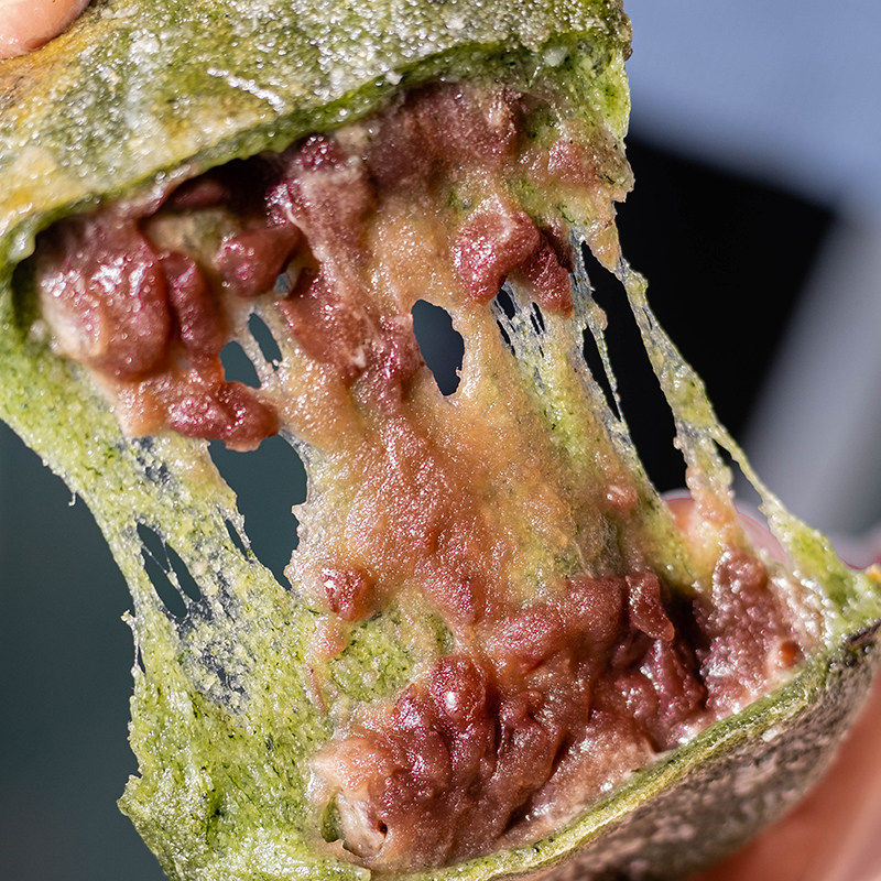 艾草麻糍清明传统特产芝麻味/豆沙味黑芝麻糍粑手工正宗早餐小吃