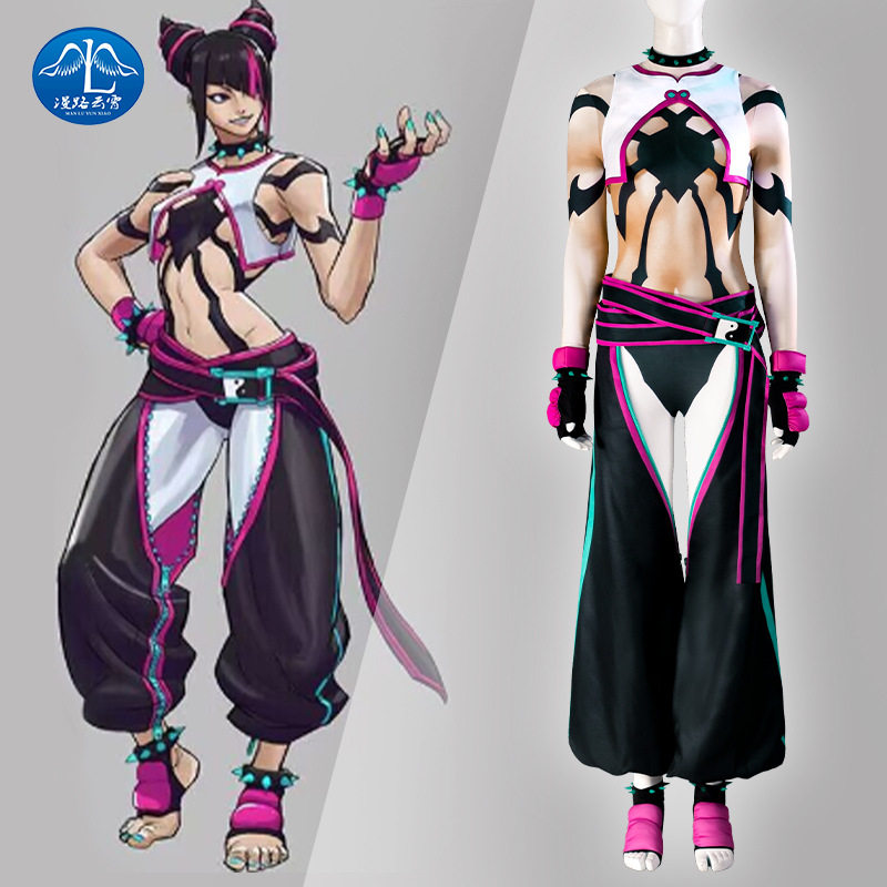 漫路云霄游戏街头霸王6【街霸6】朱莉juri同款cosplay服全套女
