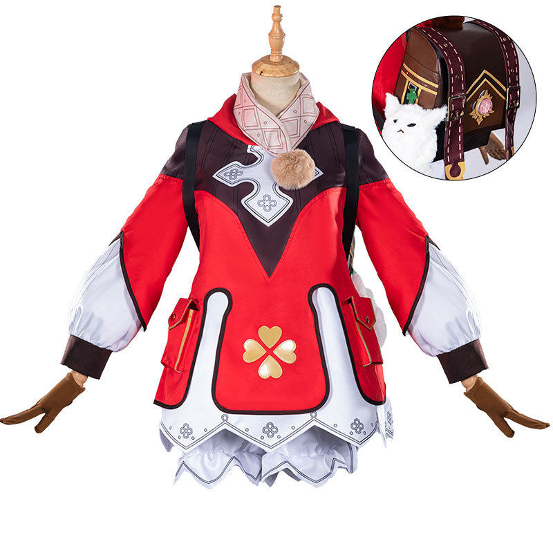 点雅Genshin原神cos温迪可莉cos服背包可爱萝莉套装cosplay服装女