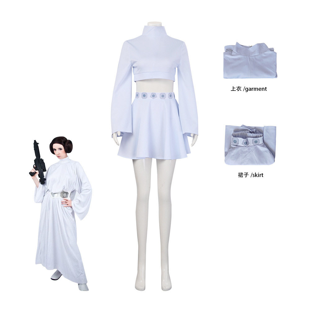 星球大战cos莱娅公主cosplay莱娅套装裙万圣节漫展角色扮演服