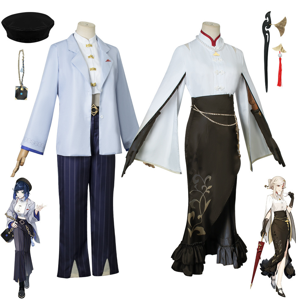 新款原神夜兰凝光必胜客联动cosplay服联动夜兰凝光COS服装