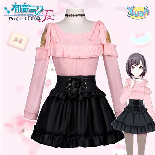 世界计划cos服彩色舞台feat.东云绘名二次元动漫cosplay服装女裙