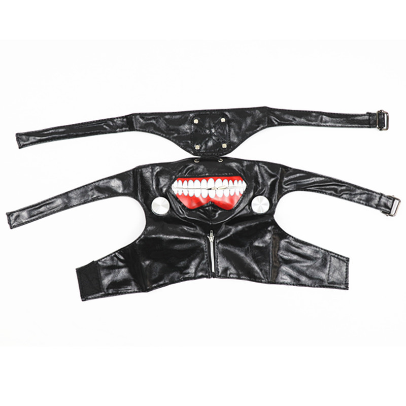 东京食尸鬼面具/东京种-金木研拉链面具cosplay道具面具现货