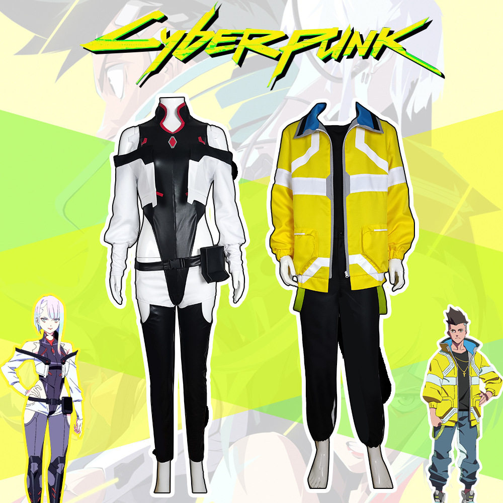赛博朋克边缘行者cos大卫c服跑手露西衣服2077服装假发cospaly男