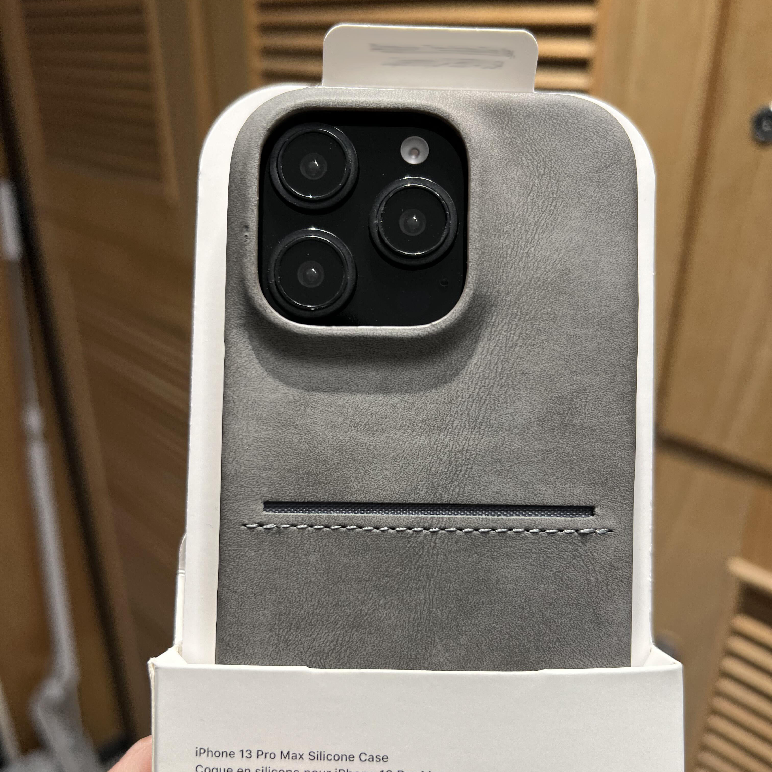 设计感小众插卡轻奢羊巴皮肤感适用苹果16Pro手机壳iphone15promax新款14pro简约16plus半包无边框13防摔12套