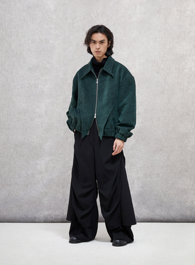 芸蚁「青钢影」刺刃领破骨结构廓形夹克长袖夹克外套男士