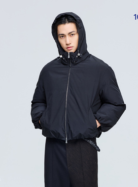 芸蚁〔傲寒〕90白鸭绒科技三防可拆卸帽子弯刀廓形多色保暖羽绒服