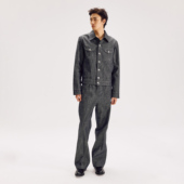 高定款 芸蚁〔五四青年〕日本进口牛仔丝光肌理双袋异形 牛仔夹克