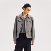 古巴领衬衫 皱褶」进口丝绸感褶皱异形四袋 芸蚁「岁月 高定款