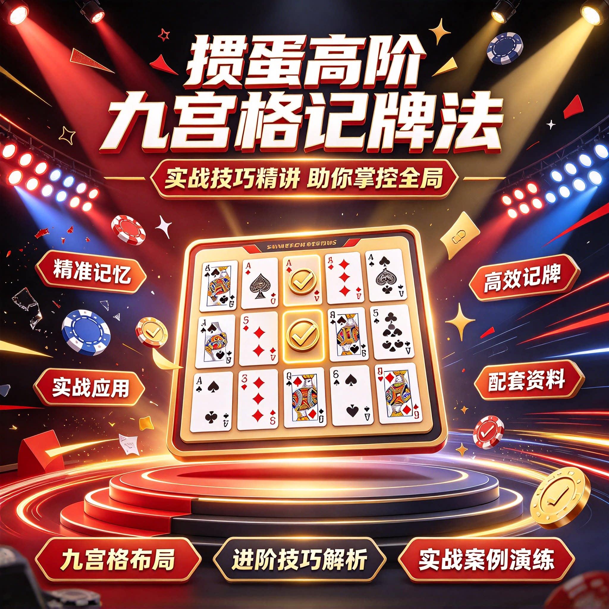掼蛋记牌高阶九宫格记牌法实战技巧讲解卡牌游戏提升对局视频教程