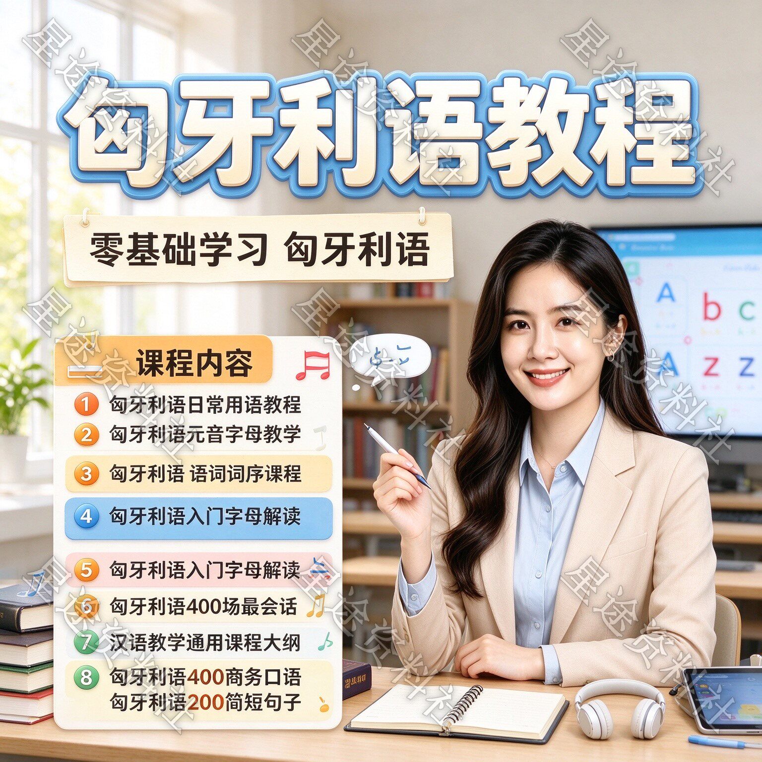 匈牙利语视频教程基础日常交流句子翻译口语会话零基础教学课程