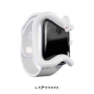LAPUVAVA适用苹果手表iwatch保护壳白蛇表壳表带S10/9/8/6/5/4/se