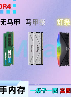 二手准新ddr4内存条灯条马甲条2666 3200频率长城雷克沙影驰