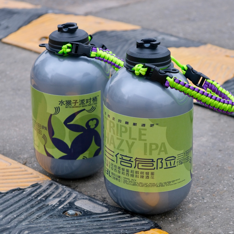 水猴子精酿啤酒 三倍危险 3l 派对桶