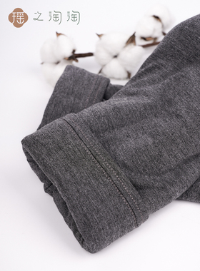 瑶之淘淘内穿高腰棉裤灰色一两三两秋冬保暖棉裤新疆长绒棉亲肤
