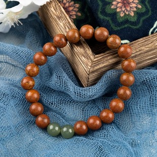 瑶之淘淘【砭石手串】和田玉泗滨砭石砭术手串男女款手链珠串文玩
