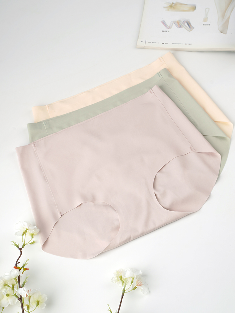 瑶之淘淘【无痕内裤】中高腰冰丝轻薄透气一片式收腹提臀不勒腿,女士内衣/男士内衣/家居服,女三角裤,淘宝优惠券,粉丝福利购,淘宝优惠卷