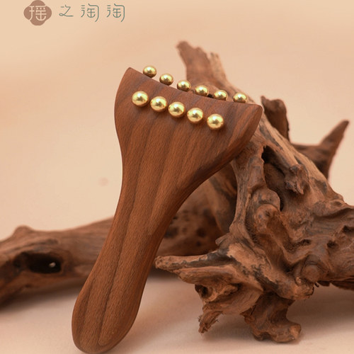 瑶之淘淘【全身按摩经络推】手持H65黄铜实心铜按摩全身通用