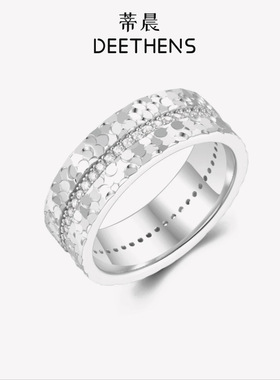 法国gentle motto设计小众碎冰冰爆闪百搭戒指韩系简约气质高级