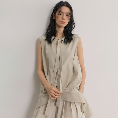 SAMEFLOW 时尚洋气减龄知识分子百搭塑造松弛时髦花苞马甲女款春