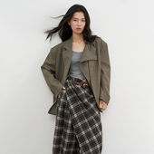 FLOW打破常规廓宽肩不对称设计百搭西装 SAME 外套 chammy专属