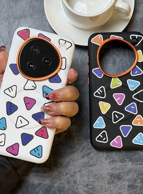 创意图案适用努比亚M153豆包手机壳皮纹nubia M153保护套全包防摔软边m153豆包手机高档磁吸橙色金属镜头