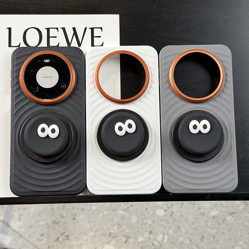 创意趣味磁吸支架适用华为mate80pro手机壳波漾纹mate70pro保护套防摔硅胶软边mate60网红ins表情包气囊支架