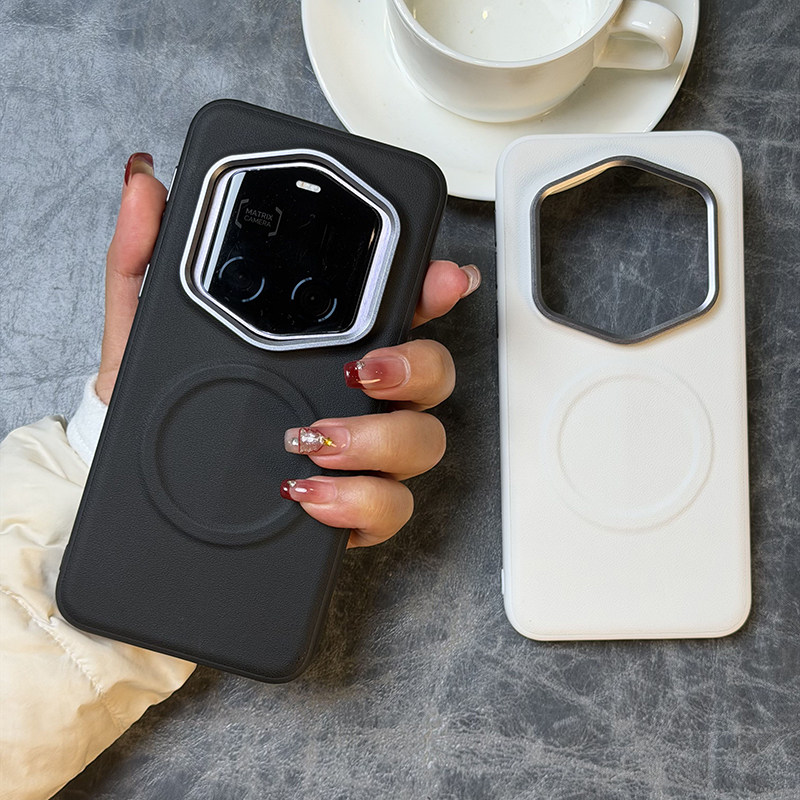 高级磁吸皮纹适用荣耀magic7RSR保时捷手机壳皮纹magic7rsr保护套防摔硅胶软边高档磁吸简约男女