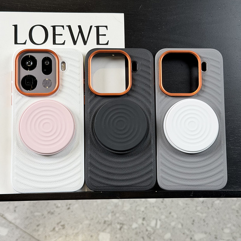 高级磁吸波漾纹适用oppofindx9手机壳皮纹findx8pro保护套防摔硅胶软边findx8ultra波漾纹磁吸支架便携x8s