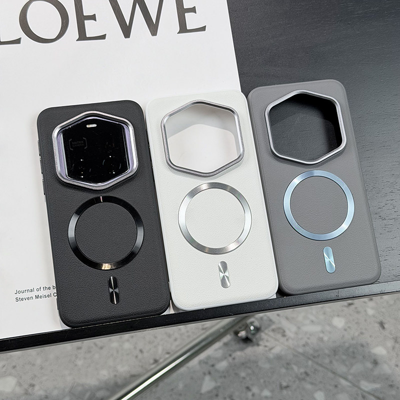 高级磁吸环适用适用荣耀magic7RSR保时捷手机壳皮纹magic7rsr保护套全包防摔高档磁吸Magic7创意磁吸质感