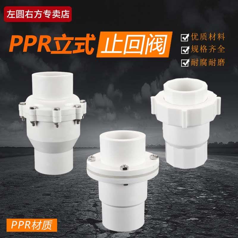 PPR立式止回阀20/25/32/40塑料给水管熔融活接逆止阀单向阀止水阀