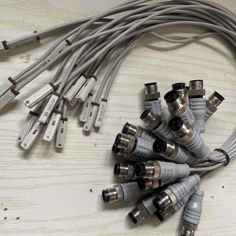 磁性感应开关DMSG DMSH DMSE-C08 NC12航空插头PC08 PC12 NC08