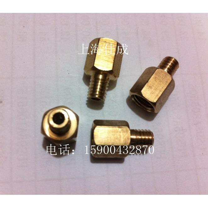 铜内外丝接头 变径异径大小头 外牙M6XM8内螺纹 气动接头 铜配件