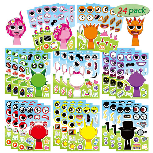 2025新款音乐节奏盒子拼图贴纸