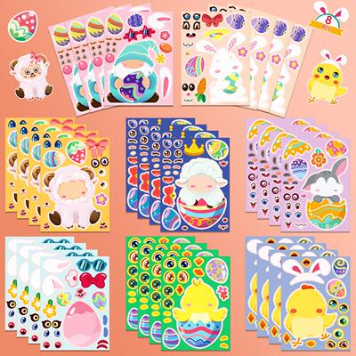 复活节彩蛋Easteregg拼图贴纸