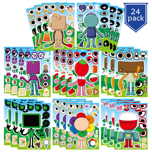 丹迪的世界Dandy's World游戏拼图贴纸儿童益智手账礼物派对贴画