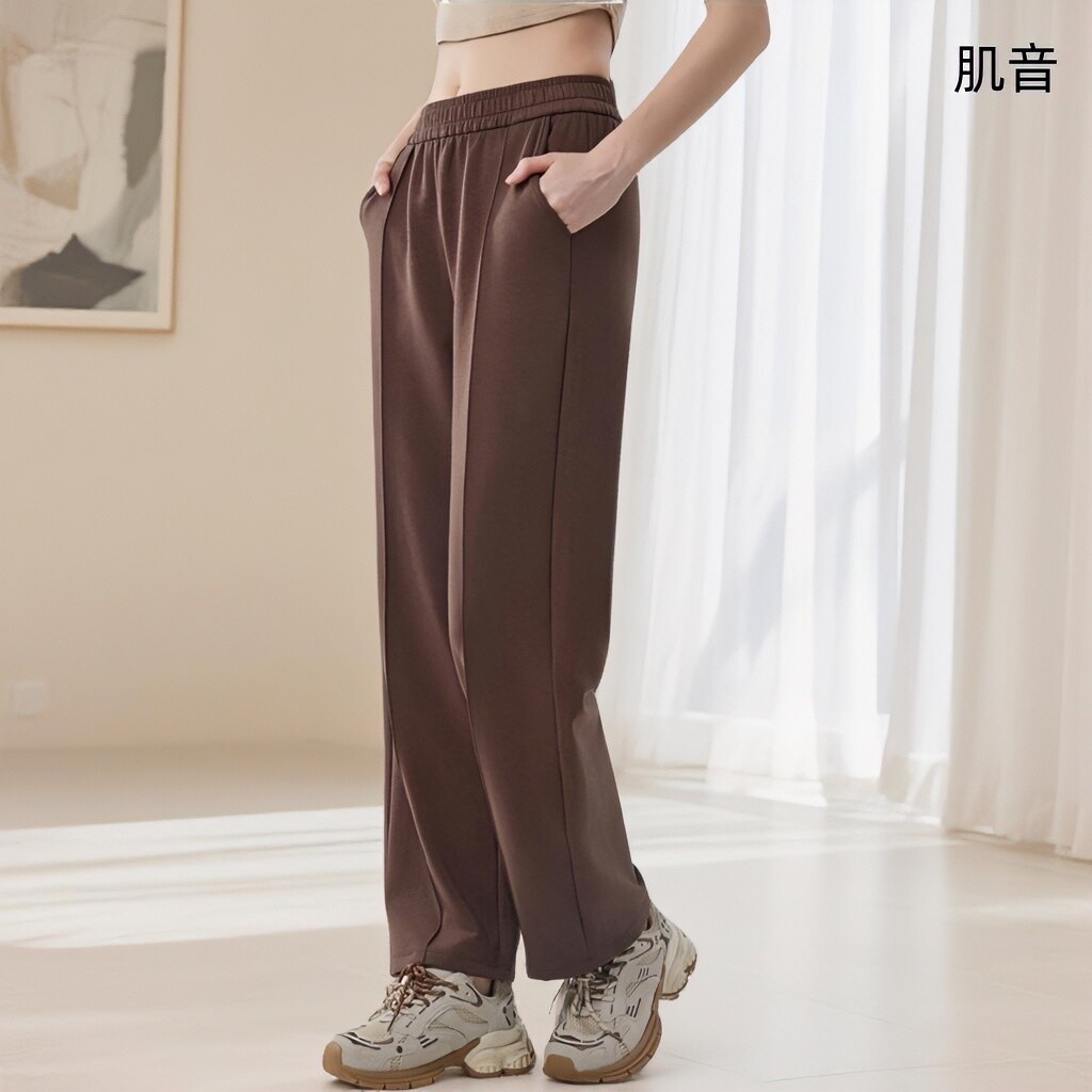 肌音女士显瘦卫裤莱赛尔天丝砂洗休闲长裤A类面料智能锁温柔软