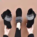 品牌断码真皮女鞋新款冬季女士短靴轻奢棉鞋加绒圆头毛毛鞋子