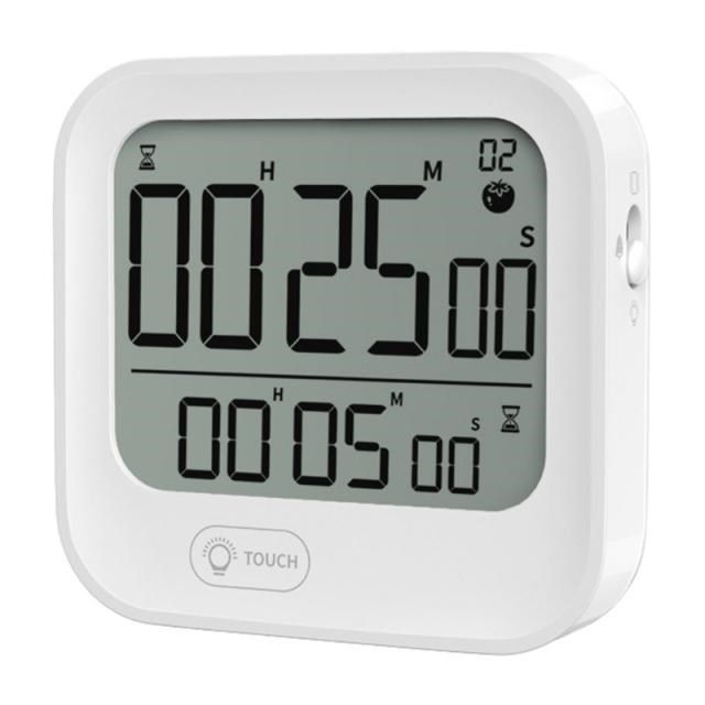 Digital Kitchen Timer with Dual Countdown Stop Watches Time