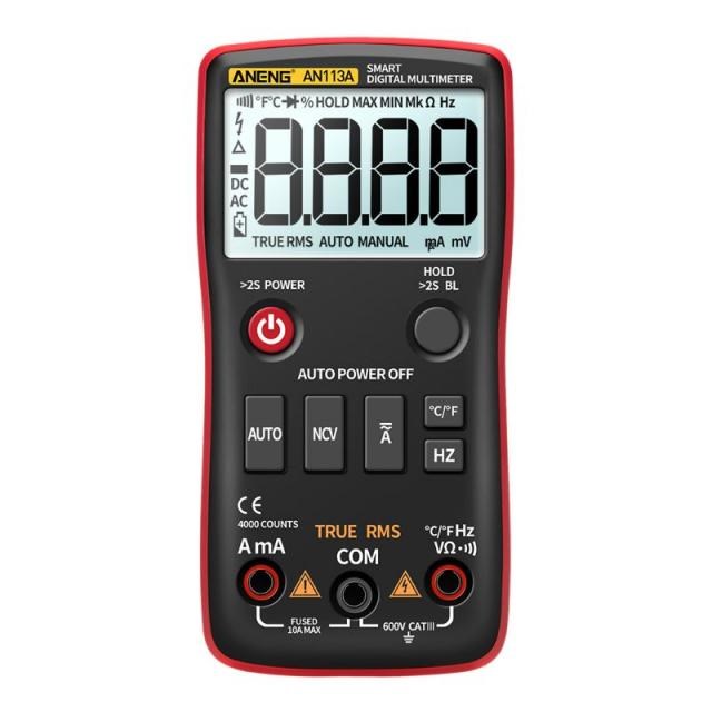 Digital Multimeter True RMS with Temperature Tester 4000 Cou