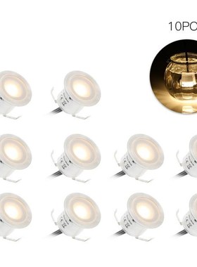 10PCS 32mm LED Deck Lights 6W 500LM Small Underground IP67 W
