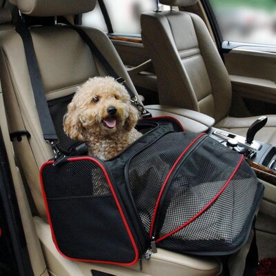 Pet Car Seat Travel Dog Cat Carrying Shoulder Bag Outgoing T