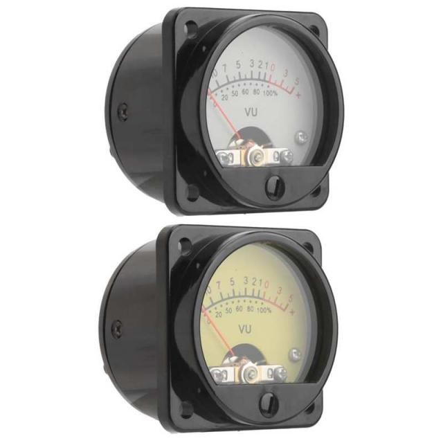 45mm Round Pointer VU Meter Head with LED Backlight Audio Le