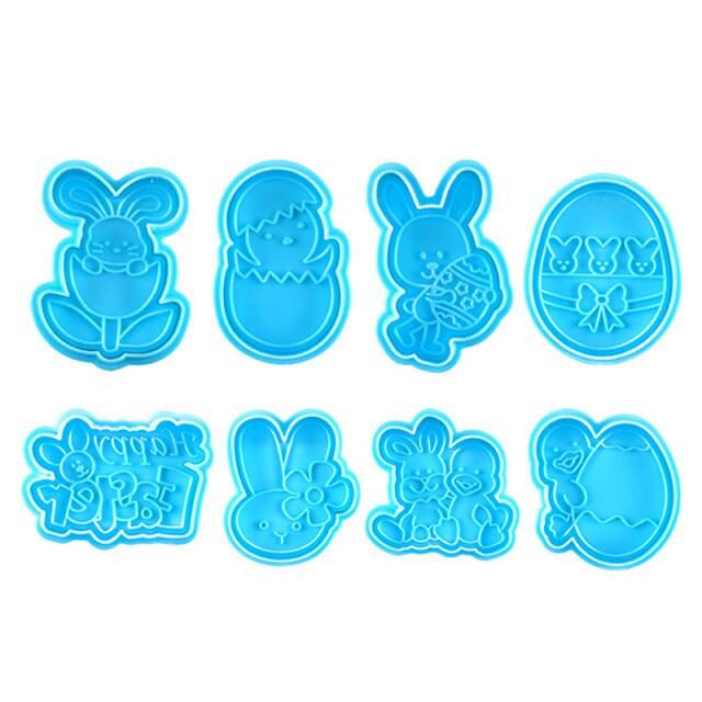 4pcs/set Animal Plastic Fondant Cookie Cutter Biscuit Cake M