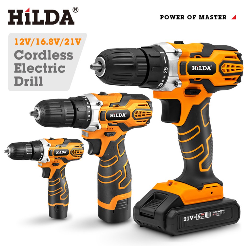 Portable Impact Cordless Drill 25NM Torque Electric Screwdri