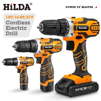 Portable Impact Cordless Drill 25NM Torque Electric Screwdri