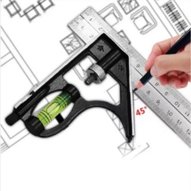 Steel ruler multi-function combination Angle ruler horizonta