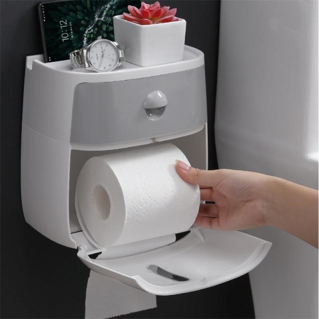 Multi-function Toilet Paper Holder Wall Mounted Paper Tissue